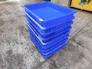 9 - Stackable Storage Bins - 22.5 x 17.5 x 3(h)