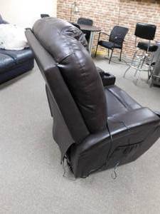 Brown Reclining Heated Massage Chair
