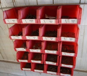 lot 2 image: Wall Storage Bins