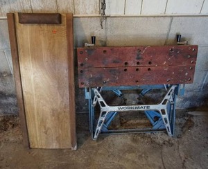 lot 21 image: Garage Shop WorkMate Work Bench and Creeper