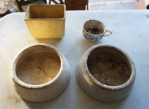 lot 68 image: Small Antique Stoneware CrockBowls And More