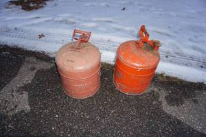 lot 89 image: Eagle gas cans
