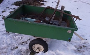 lot 91 image: Small Trailer with Various Items