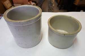 lot 109 image: Two CrocksAs Is, please reference photos for condition