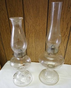 lot 115 image: Unique Antique Hurricane Lamps