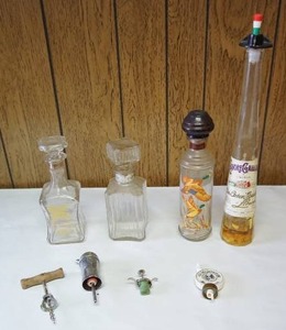 lot 121 image: Breweriana ManCave Unique Liquere Bottles Etc.