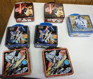 lot 147 image: Collectible Star Wars Character Lunch Box Set