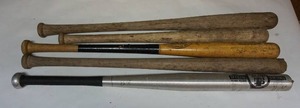 lot 160 image: BaseBall FansVintage Bat Collection including St. Cloud State University, BomBat Etc