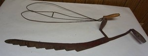 lot 161 image: Antique Ice Saw and Rug Beater