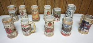 lot 169 image: Collection of 11 Beer SteinsMugs