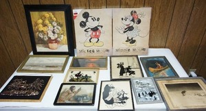 lot 176 image: Crazy Collection of Prints, Advertising, Native, Mickey Mouse EtcA Must See