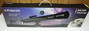 lot 184 image: Gift for the Star GazerPOLAROID (IT-160X) 75X150X Refractor Telescope With Full Size Adjustable Tripod