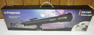 lot 185 image: Gift for the Star GazerPOLAROID (IT-160X) 75X150X Refractor Telescope With Full Size Adjustable Tripod