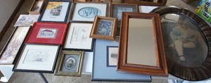 lot 251 image: Huge lot of framed prints etc.