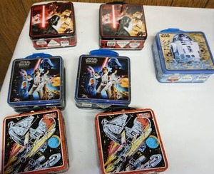 lot 148 image: Collectible Star Wars Character Lunch Box Set