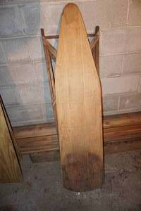 lot 388 image: Antique wood ironing board