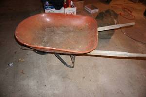 lot 392 image: Vintage wheel barrel