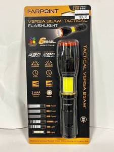 Brand New 6 Setting Versa Beam Tactical Flashlight
