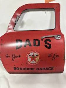 Texaco Dads Garage Metal Door 16X19 Inch