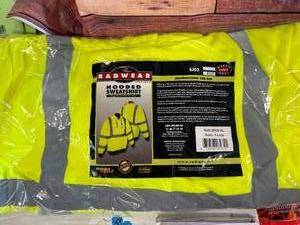 Brand New High Viz Hooded Sweatshirt Size XL