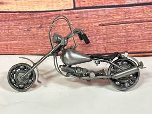 Custom Made Metal Motorcycle 7 Inch Long
