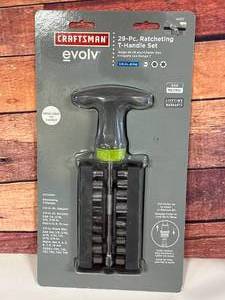 New Craftsman Evolv 29pc Ratcheting T-Handle Set