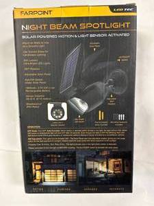 New Solar Powered Motion & Light Spotlight