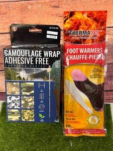 New Camo Wrap Adhesive Free & Foot Warmers