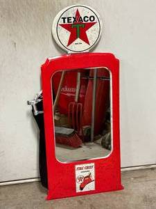 Texaco Fire Chief Gasoline Metal Near 31 Inch Tall