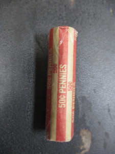 1 Roll (50) of Indian Head Pennies