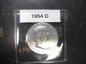 1954-D Franklin Silver Half Dollar