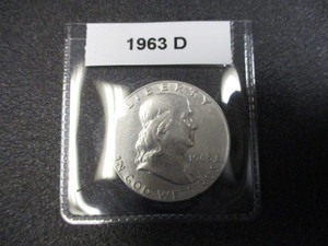1960-D Franklin Silver Half Dollar