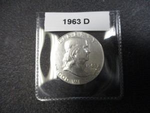 1963-D Franklin Silver Half Dollar