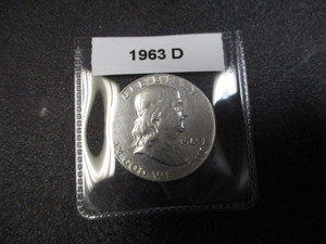1963-D Franklin Silver Half Dollar