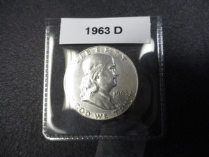 1963-D Franklin Silver Half Dollar