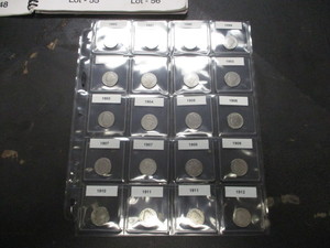 Lot of (20) Liberty Nickels 1883, 1897-1912