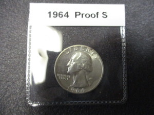 1964-P  Washington Silver Proof Quarter