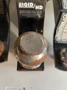 lot 49 image: 3 Trailer Hitch Ball Mounts 2 and 2 516 Inch