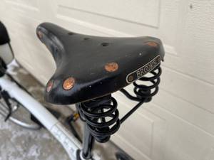 lot 63 image: Brompton 2 Speed Bicycle with Brooks Seat