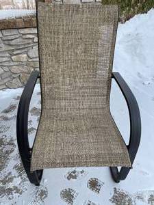 lot 74 image: Metal Patio Chair
