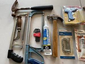 lot 81 image: Assorted Hardware and Hand Tools