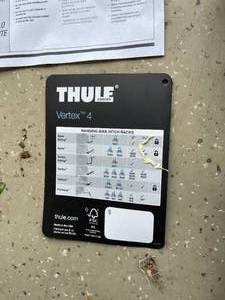 lot 86 image: Thule Vertex 2 Hanging Bicycle Hitch Rack
