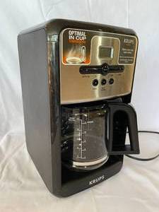 lot 132 image: Krups 12 Cup Coffee Maker Model EC313