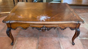 lot 141 image: Large Coffee Table with Pull Out Trays