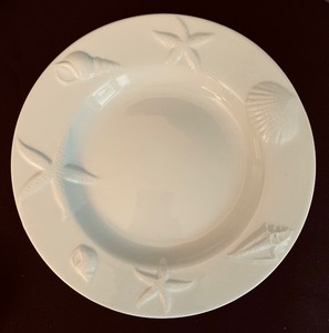 lot 156 image: Pottery Barn Seashore Themed Plates and Bowls