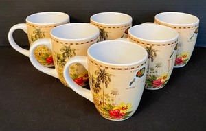 lot 163 image: Set of 6 Island Heritage Mugs