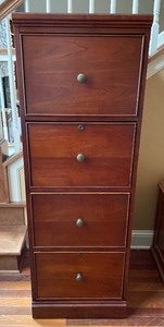 lot 202 image: Winners Only Wooden File Cabinet