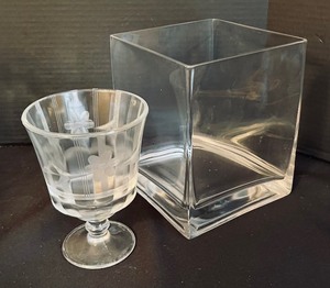 lot 206 image: Variety of Clear Glass Items