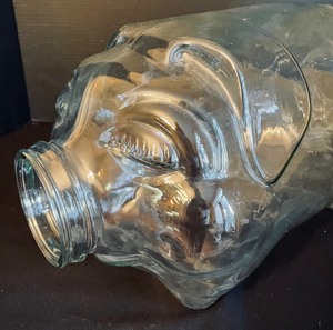 lot 135 image: Large This Little Pig Went To Market Pig Jar