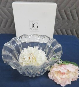 J.G. DURAND LEAD CRYSTAL BOWL